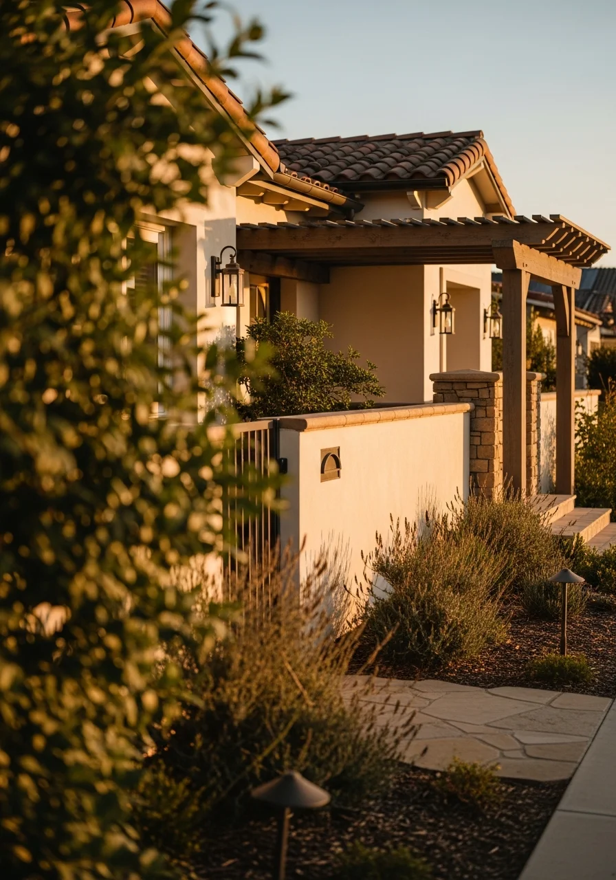 Solana Beach residential property with refined finishes and mature coastal plantings.